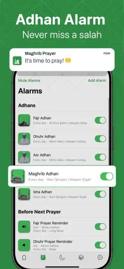 Namaz Vakitleri: Alarm & Kıble iPhone Ekran Görüntüsü 4