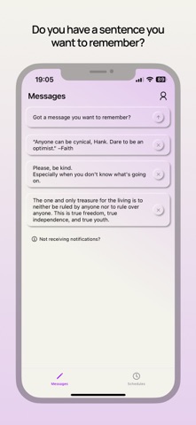 Inscribe the message, ekho screenshot