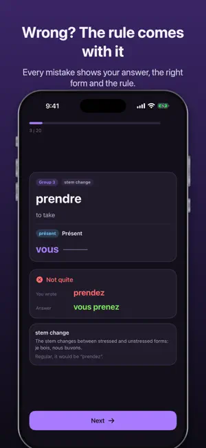 Conjugaid: French Verbs screenshot 2