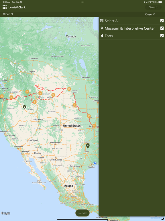 Lewis & Clark Trail Experience iPad screenshot 5 - Travel app
