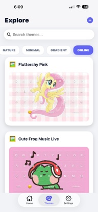 Aesthetic Keyboard & Fonts screenshot 2