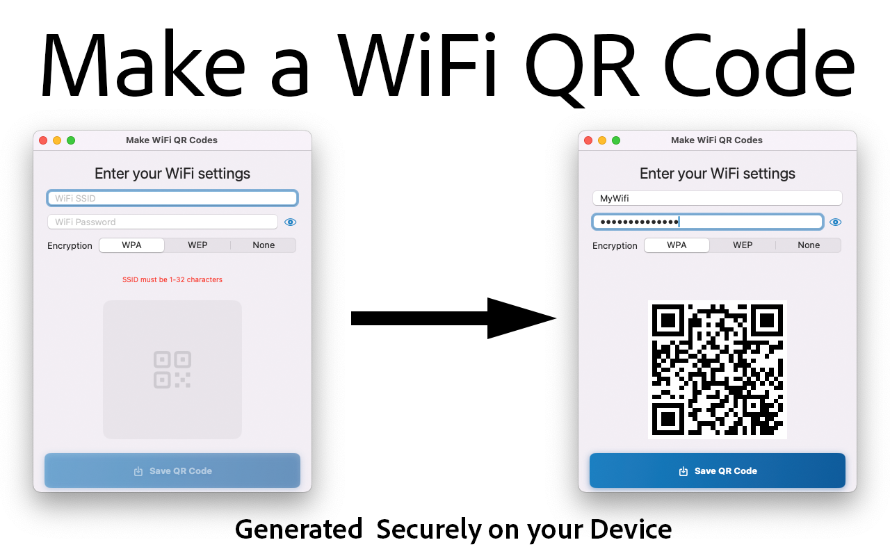 Make WiFi QR Codes screenshot 5