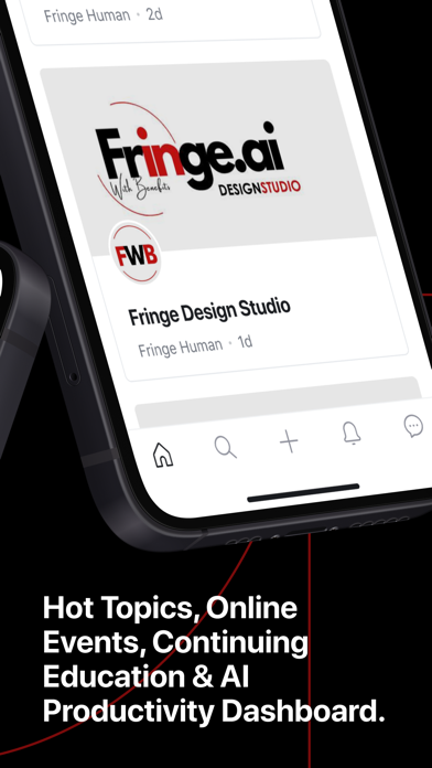 Fringe.ai iPhone screenshot 2 - Social Networking app