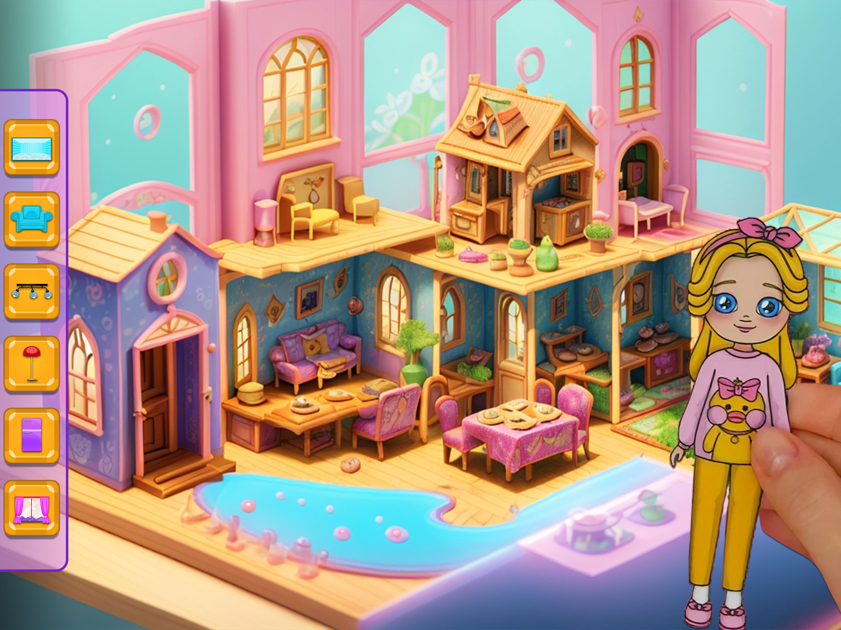 Doll Dream House Design Game