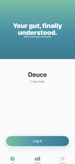 Deuce: Gut Health Tracker screenshot 1