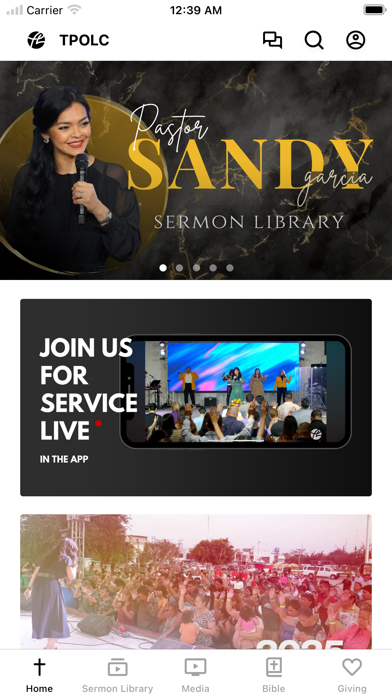 TPOLC app screenshot