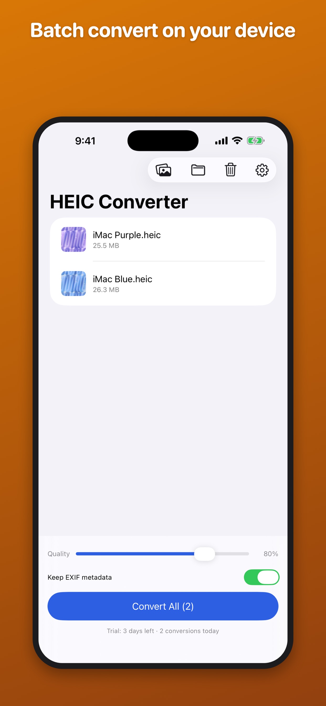 Screenshot 2 of HEIC to JPG — Photo Converter