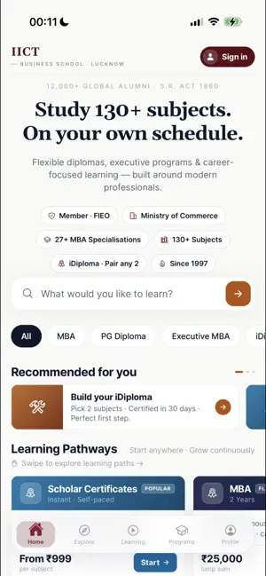 IICT : Online MBA & Courses screenshot 2