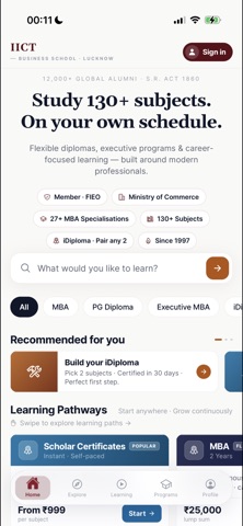 IICT : Online MBA & Courses Screenshot 2 of 8