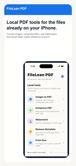 Capture d'écran de FileLean PDF sur iPhone 1