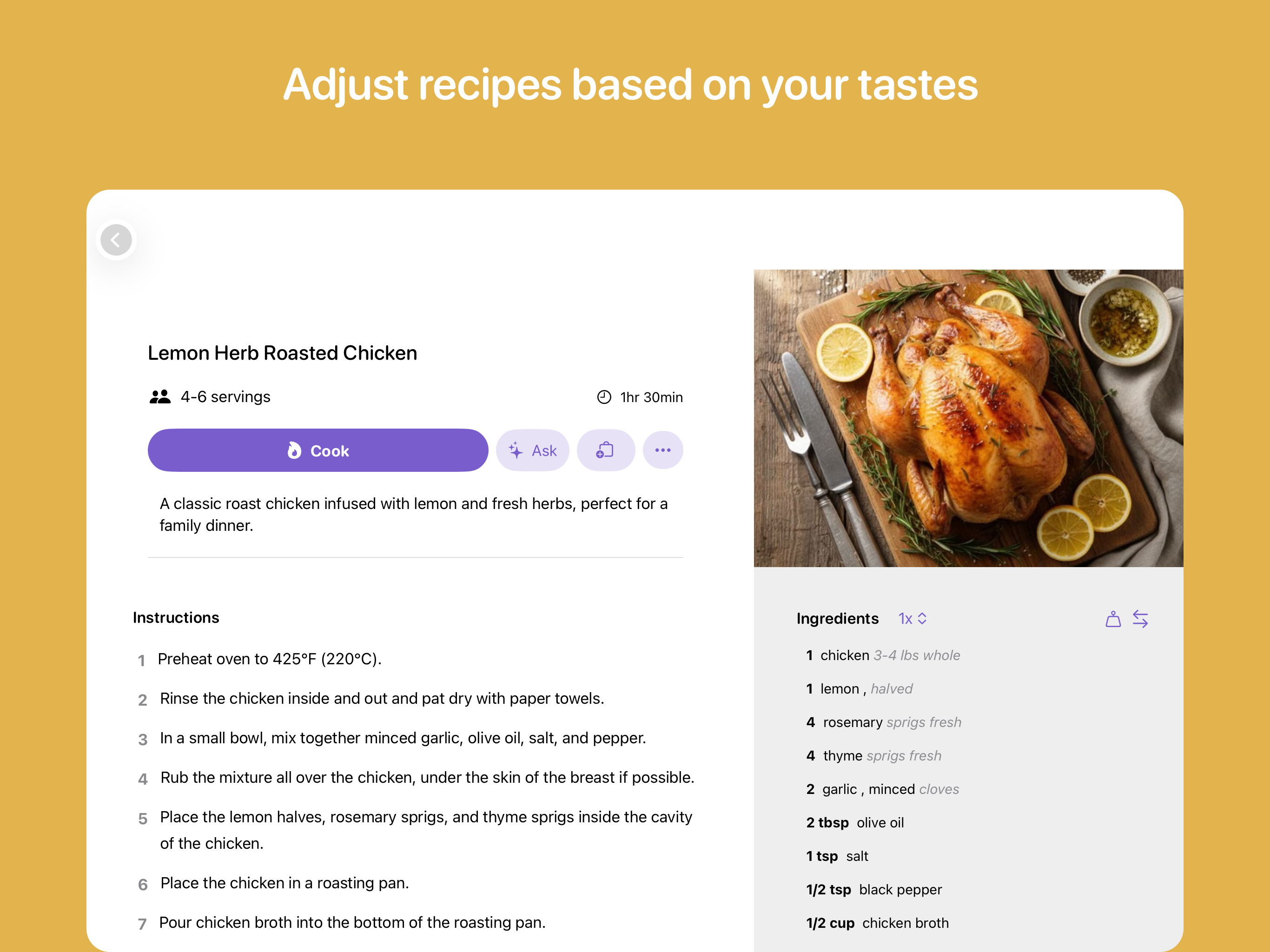 Plum Recipe Saver