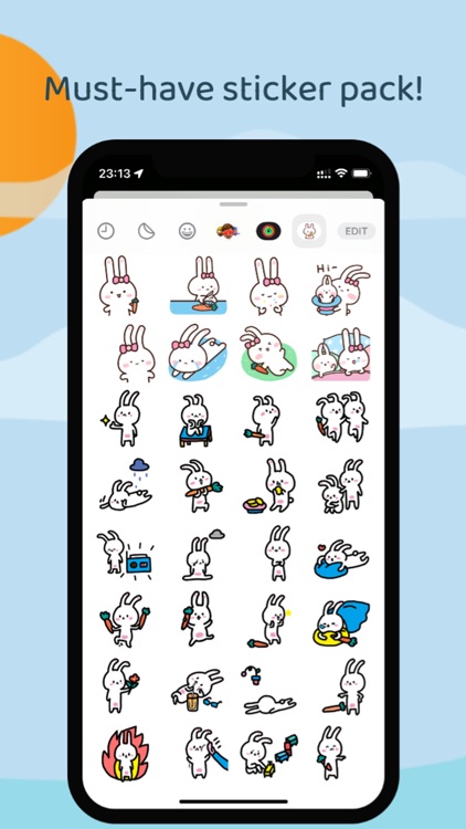Cute Little Bunny Sticker screenshot-4