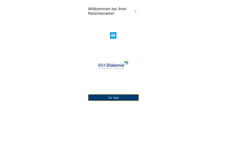 ePA BKK Diakonie für PC/Laptop app screenshot