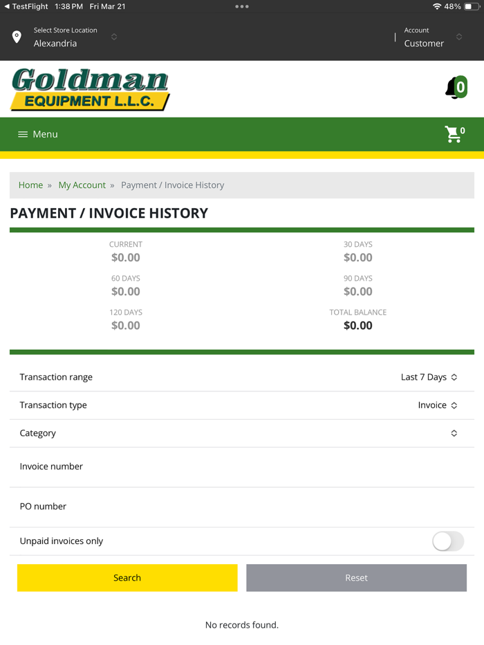 Goldman Customer Portal