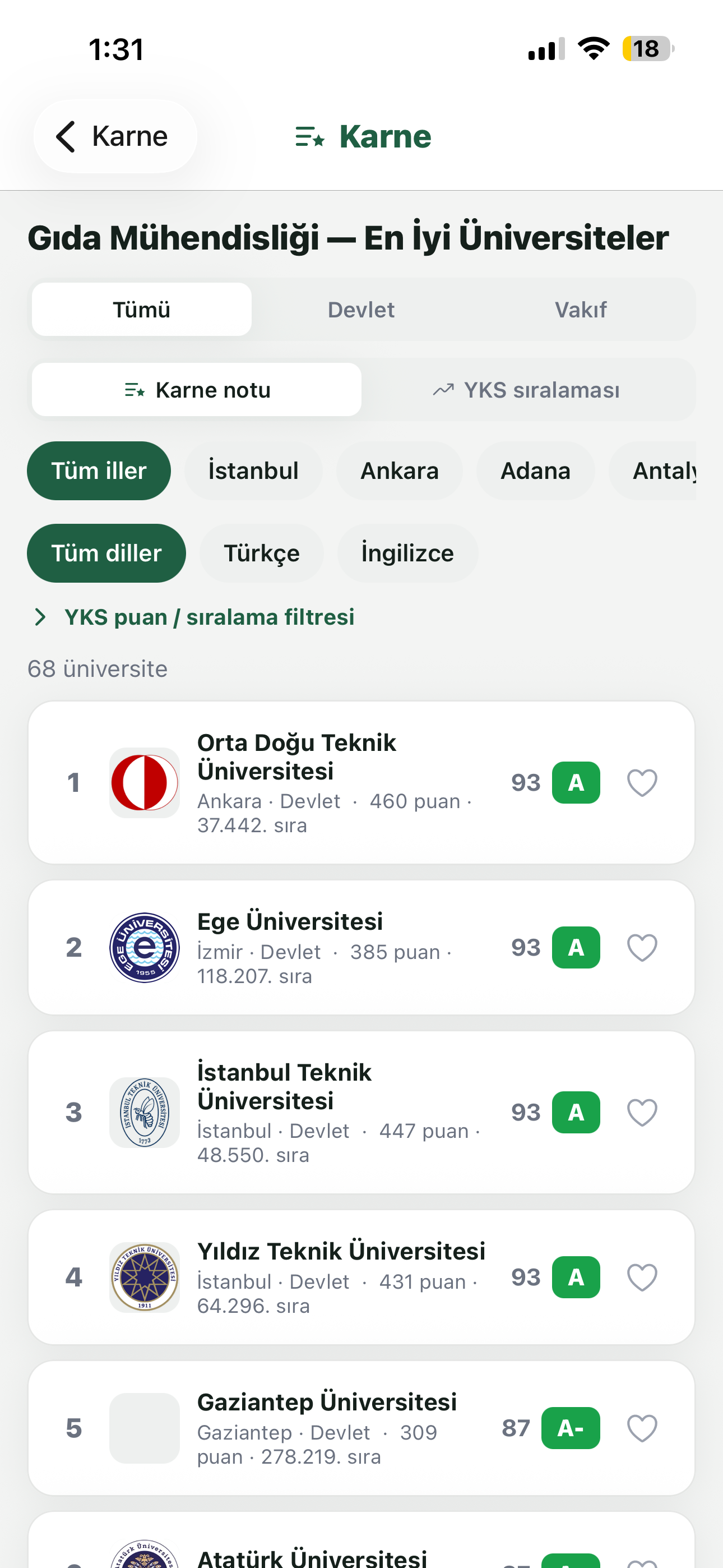 Karne - Üniversite screenshot 6