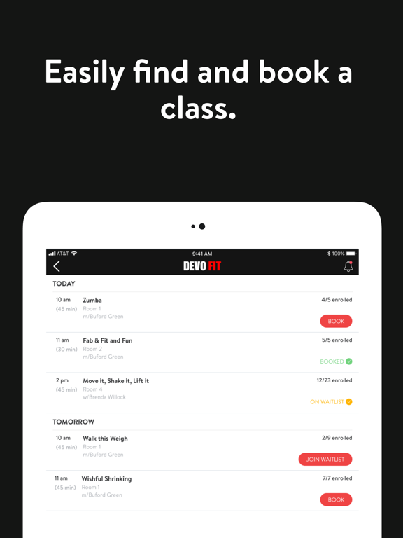 Devo Fit iPad screenshot 8 - Health & Fitness app