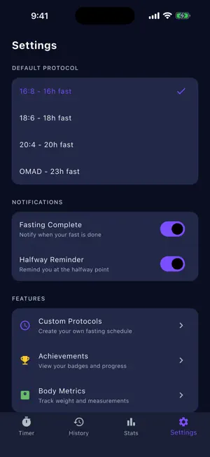 Fasting Timer - IF Tracker screenshot 1