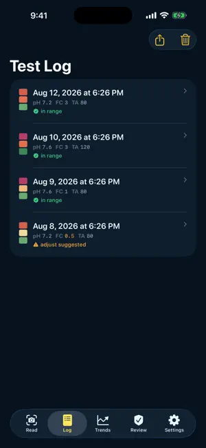 Striprate: Pool Test Strip screenshot 2