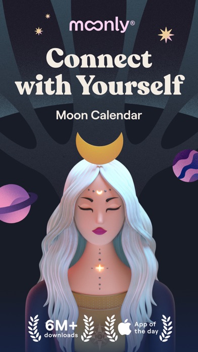 Moonly 月 カレンダー、ホロスコープ、月満ち欠けのおすすめ画像1