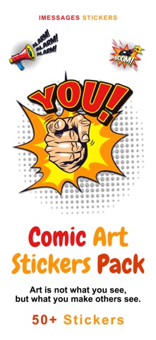 Comic Art Stickers Pack app screenshot