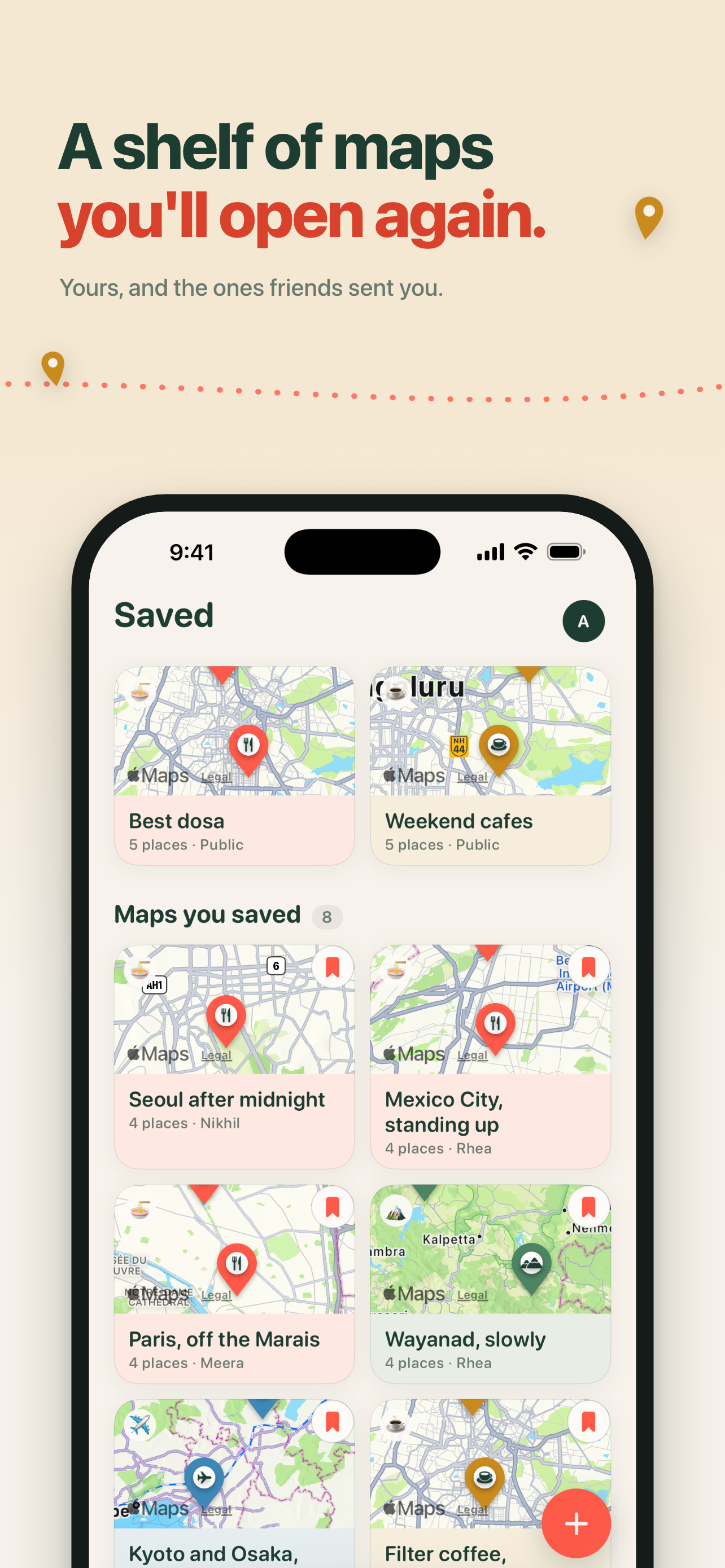 Pinly: Maps, curated by people screenshot 5