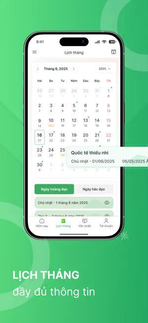 Lịch âm - Xem Lịch Âm Hôm Nay screenshot 3