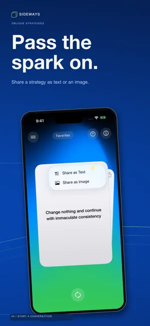 Oblique Strategies Sideways screenshot 4