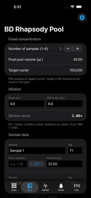 LabCalcMadeEasy screenshot 2