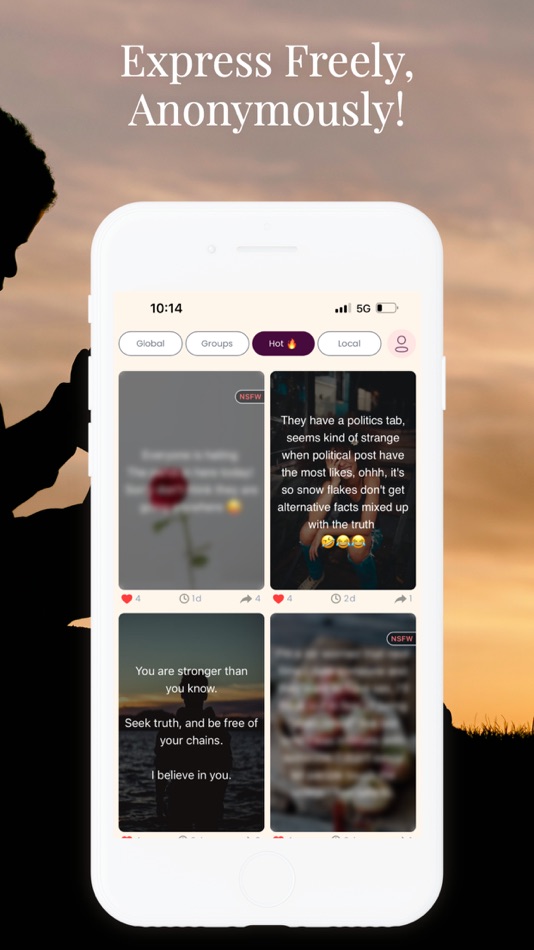 #5. Hush – Express Freely (iOS) De: Hush Incorporated