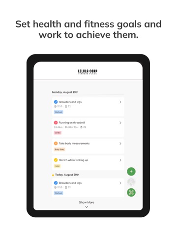 Lelula Fitness iPad screenshot