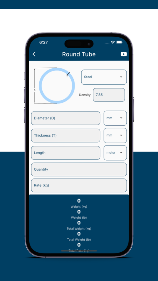 #3. Metal Weight Calculator App (iOS) 由: Valaji Global