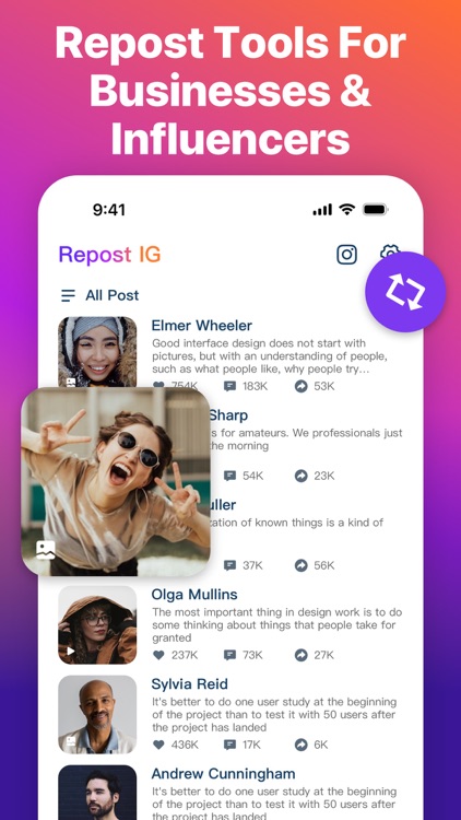 Repost for Instagram ™