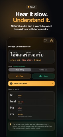 Thai Travel Phrasebook: Wai iPhone screenshot