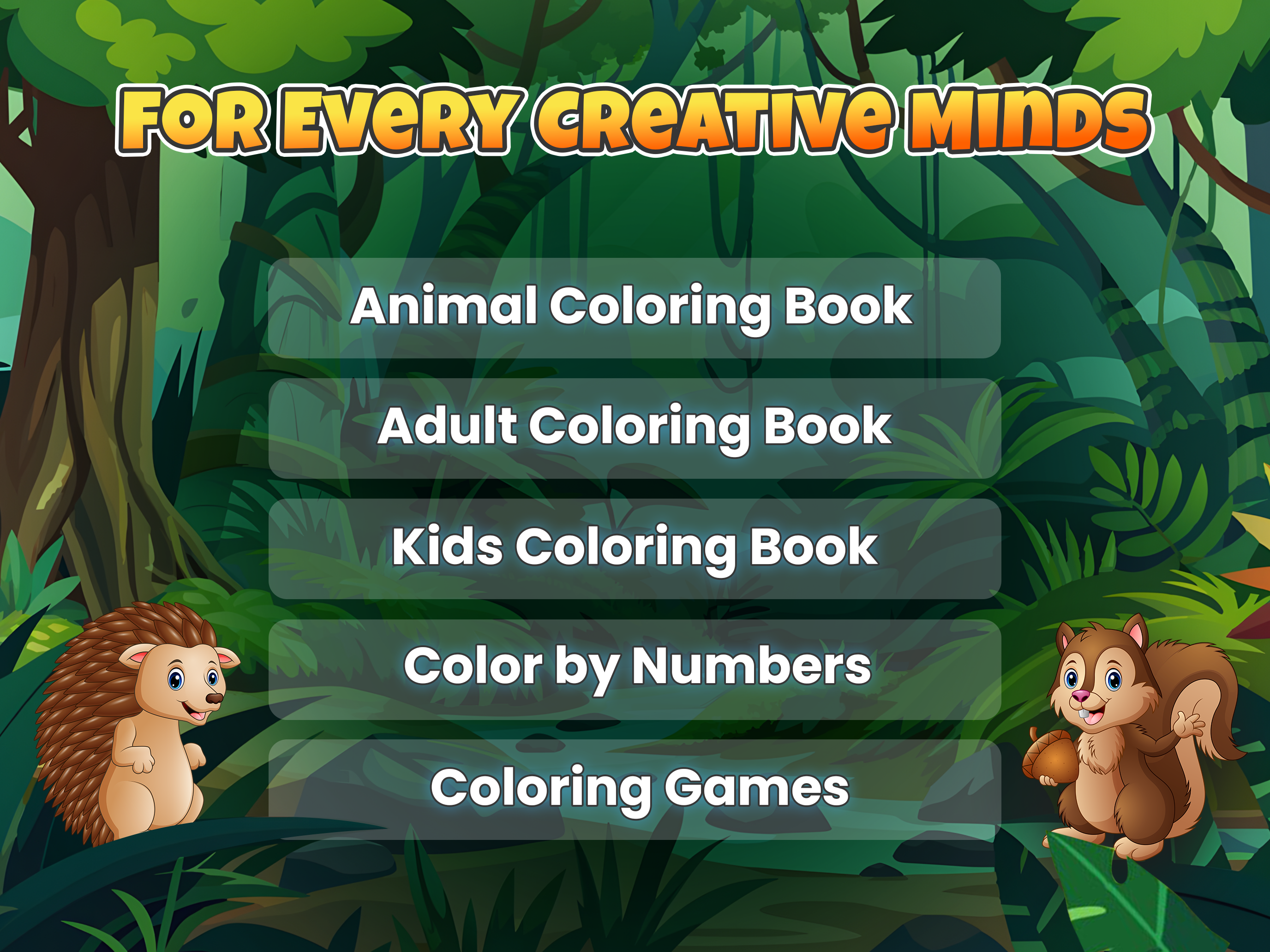 BeaBit - Animals Coloring Book