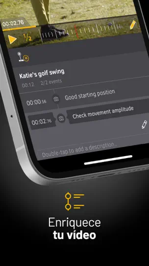 Captura de pantalla de MyDartfish Express: Coach App en iPhone 5