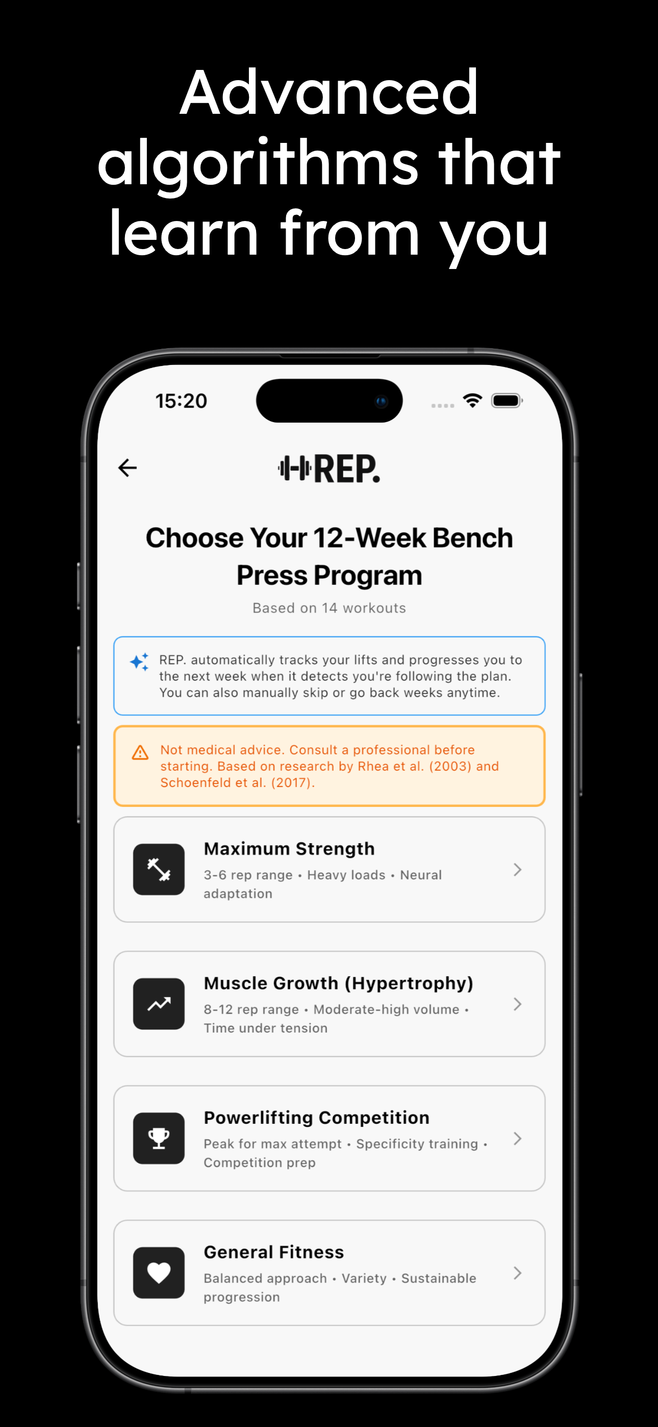 REP. - Smart Strength Tracker screenshot 4