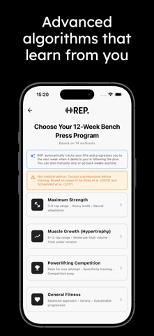 REP. - Smart Strength Tracker Screenshot 4 of 8
