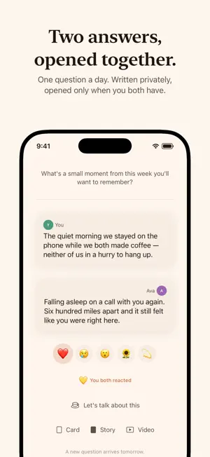 Elumi: Couples Daily Questions screenshot 1