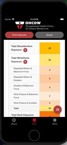 QEC Calculator iPhone screenshot