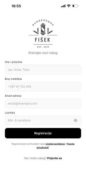 Fišek Barbershop screenshot 1