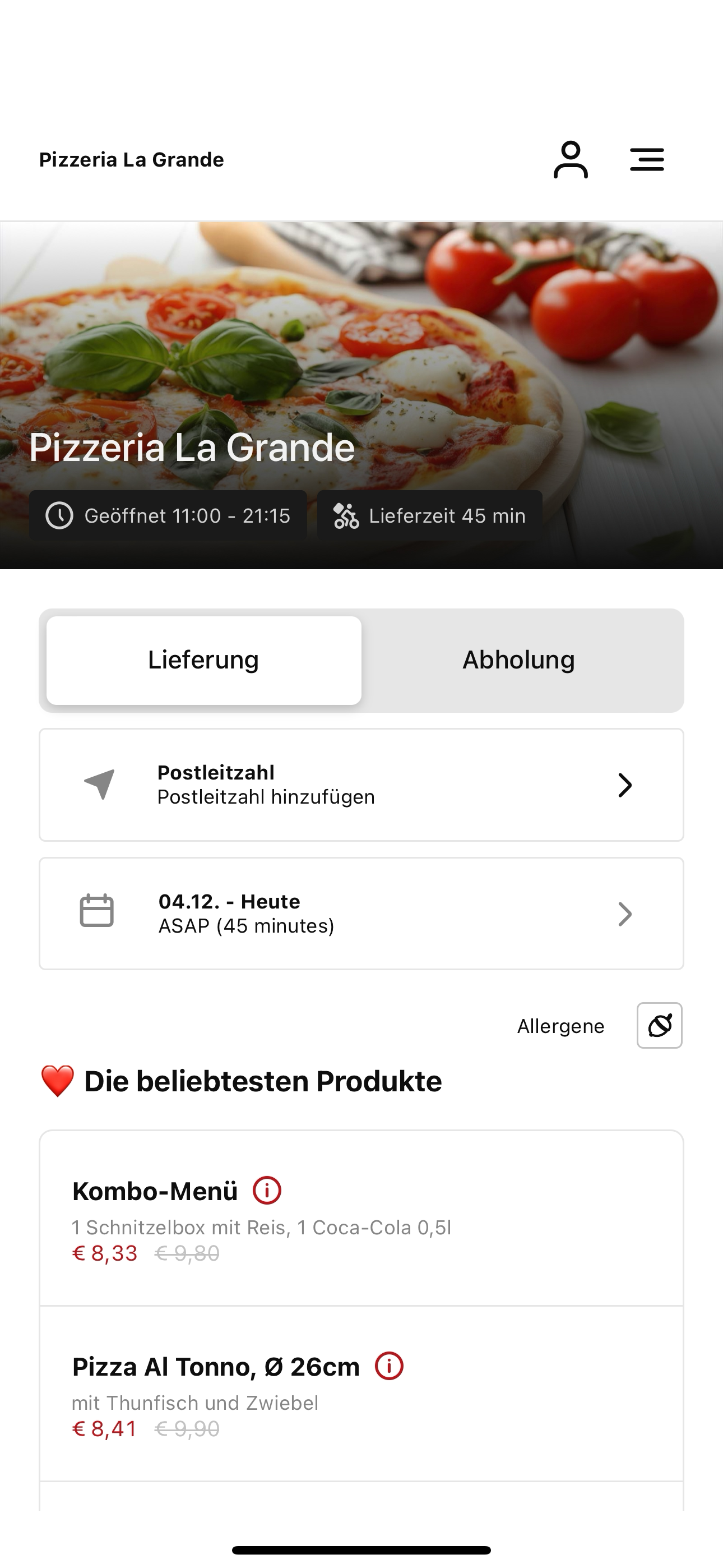 Pizzeria La Grande Wiener-Neus