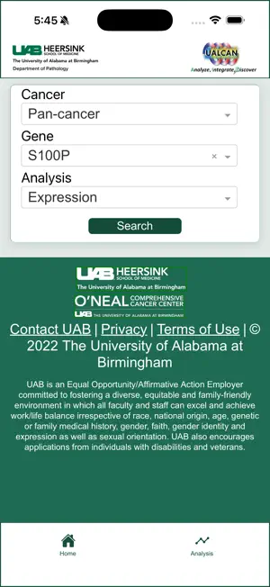 UALCAN Mobile screenshot 2