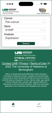 UALCAN Mobile Screenshot 2 of 4