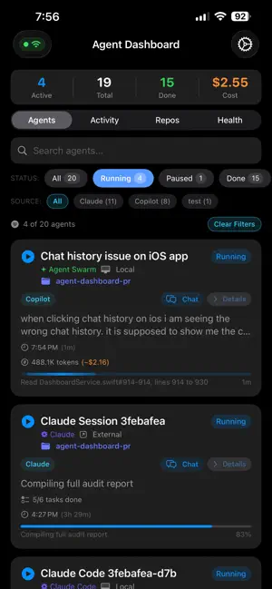 VS Code Agent Dashboard screenshot 2