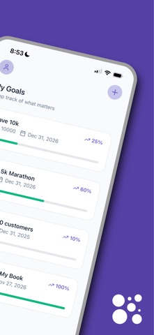 Mirai: Your Goal Tracker screenshot
