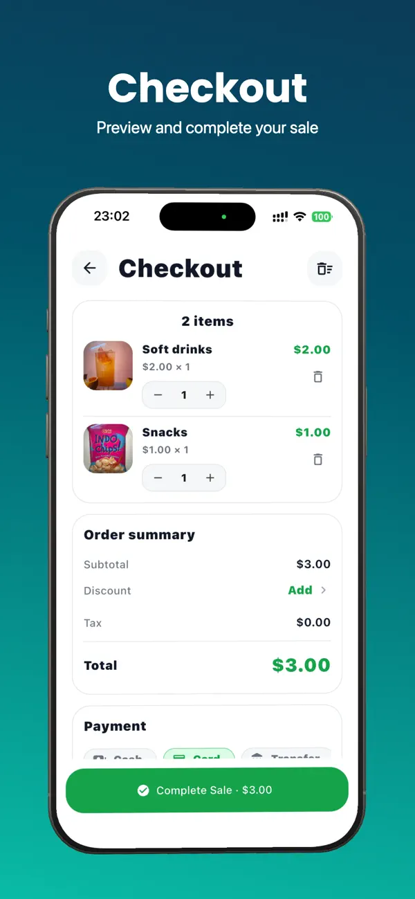 Screenshot #3 pour TinyPOS: Mobile POS