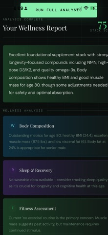 StackWell: Supplement Analyzer screenshot