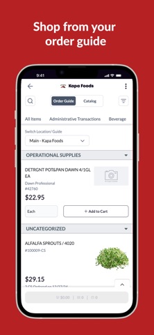 Kapa Foods iPhone screenshot