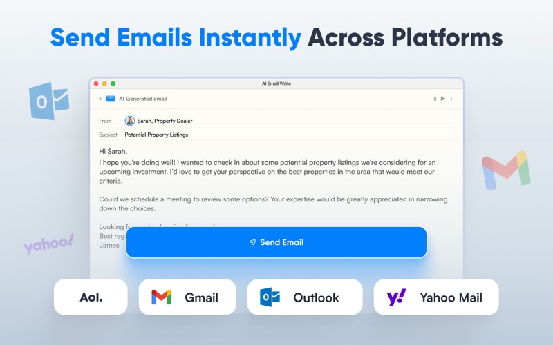 AI Email Writer- Letter Writer iPhone screenshot