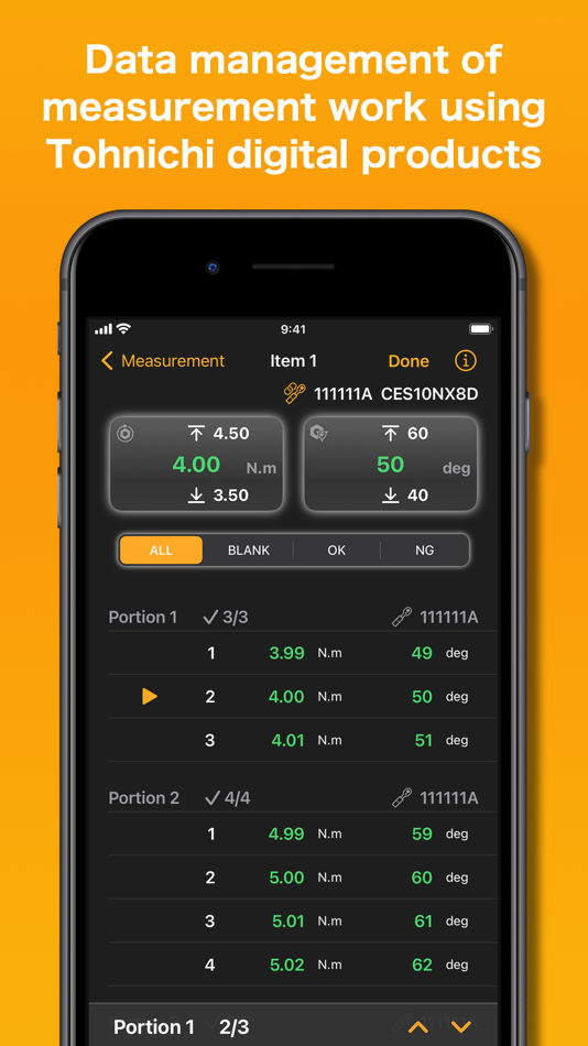 #1. TDMS (iOS) Ved: TOHNICHI MFG.CO., LTD.